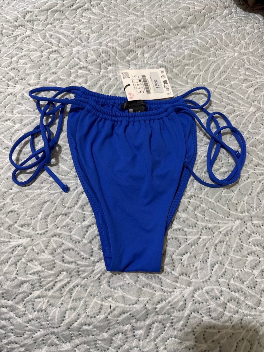 Zara Royal Blue Tie-Side Bikini Bottom